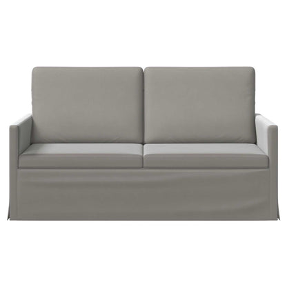 vidaXL 2 Seater Sofa Light Grey 150 x 81 x 82 cm Velvet