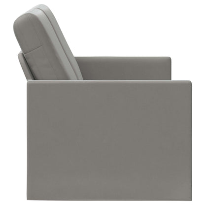 vidaXL 2 Seater Sofa Light Grey 150 x 81 x 82 cm Velvet
