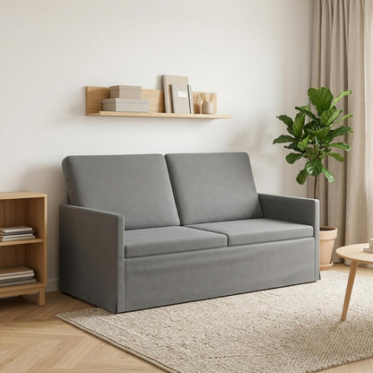 vidaXL 2 Seater Sofa Dark Grey 150 x 81 x 82 cm Velvet