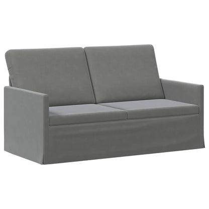 vidaXL 2 Seater Sofa Dark Grey 150 x 81 x 82 cm Velvet