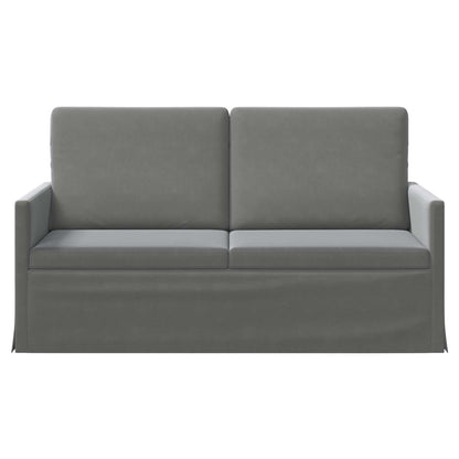 vidaXL 2 Seater Sofa Dark Grey 150 x 81 x 82 cm Velvet