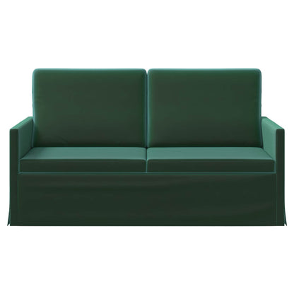 vidaXL 2 Seater Sofa Dark Green 150 x 81 x 82 cm Velvet