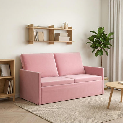 vidaXL 2 Seater Sofa Pink 150 x 81 x 82 cm Velvet