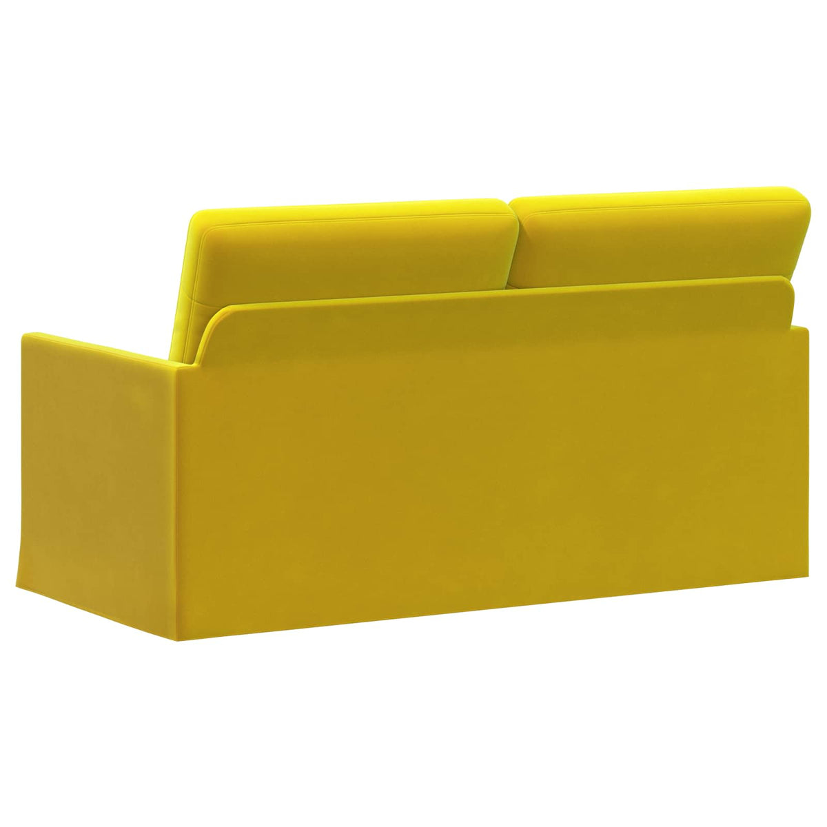 vidaXL 2 Seater Sofa Yellow 150 x 81 x 82 cm Velvet