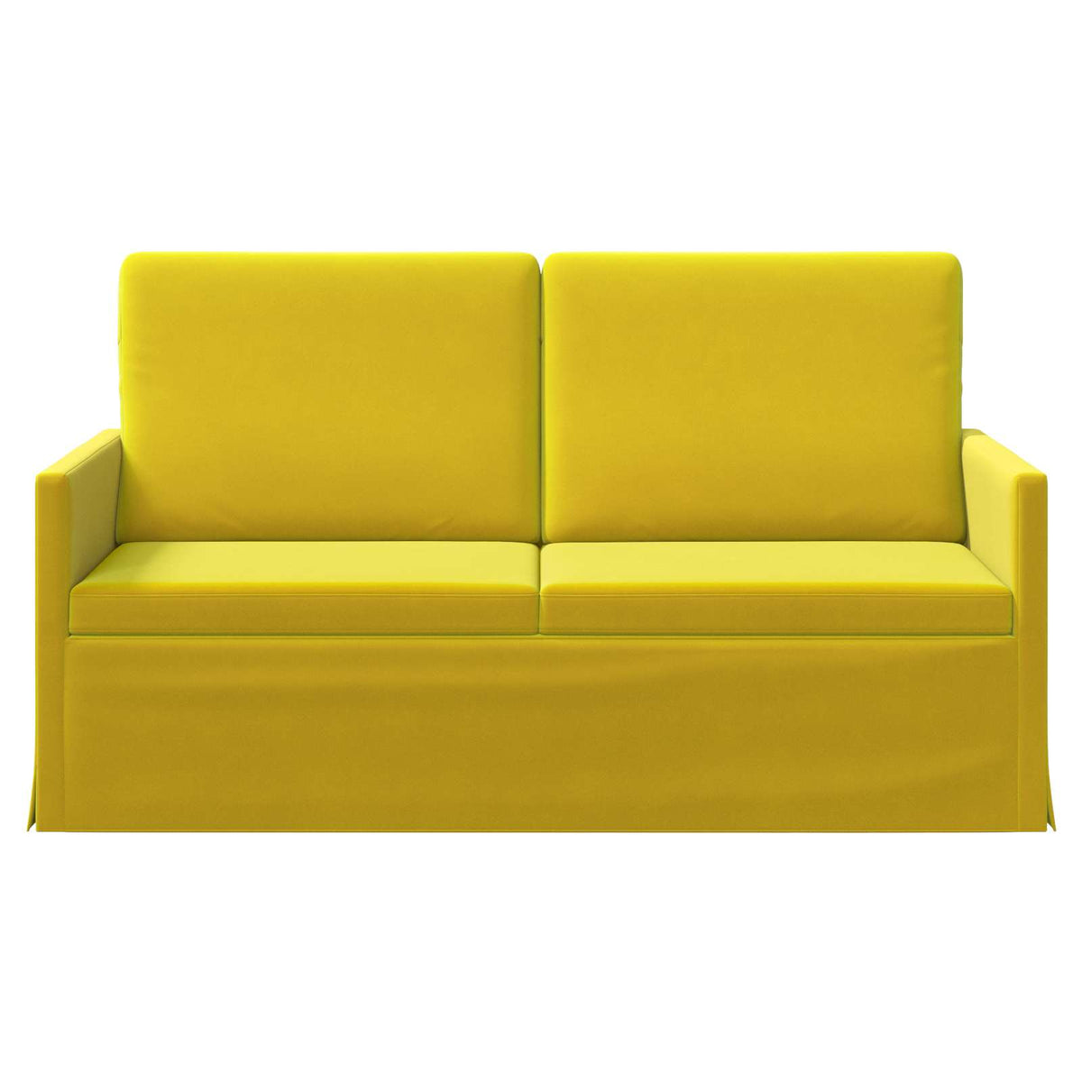vidaXL 2 Seater Sofa Yellow 150 x 81 x 82 cm Velvet
