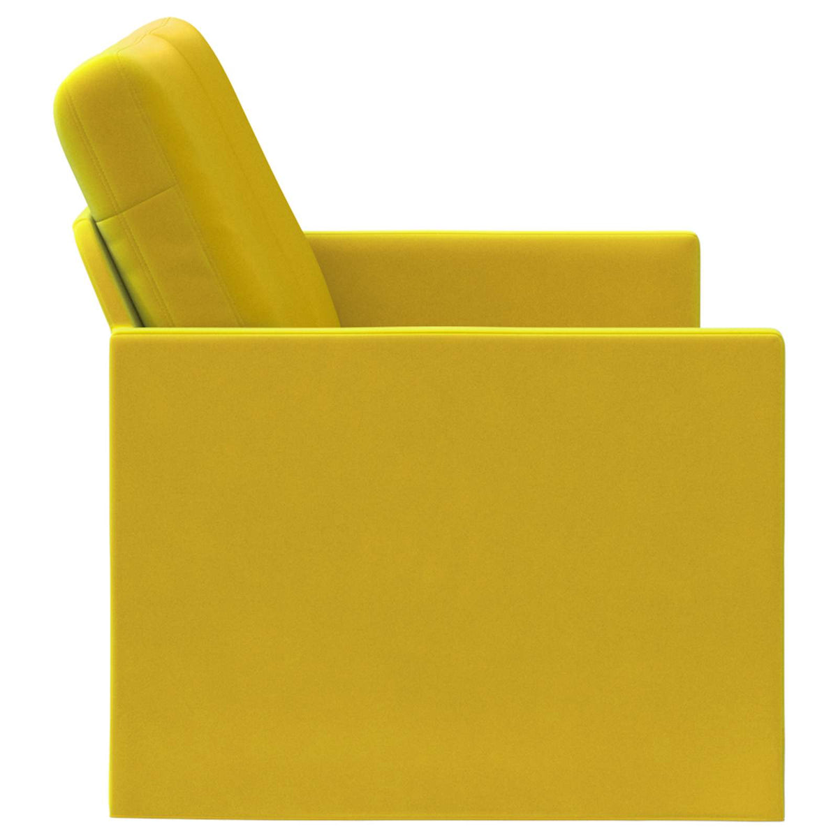 vidaXL 2 Seater Sofa Yellow 150 x 81 x 82 cm Velvet