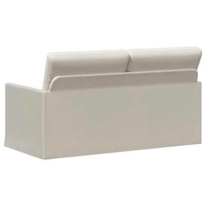 vidaXL 2 Seater Sofa Cream 150 x 81 x 82 cm Velvet