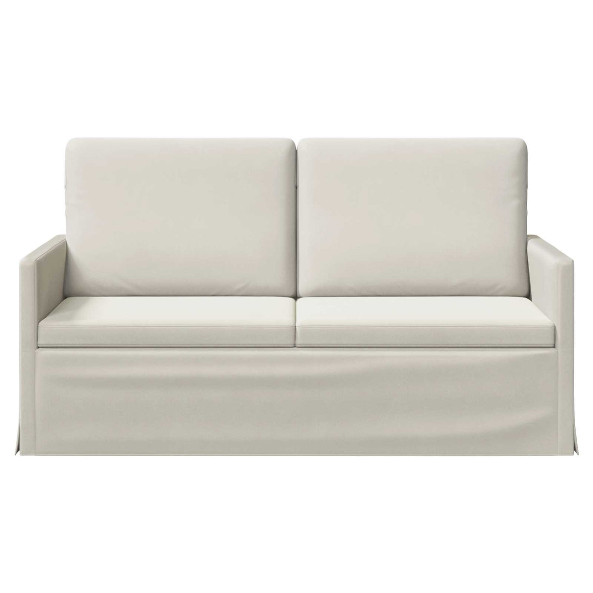 vidaXL 2 Seater Sofa Cream 150 x 81 x 82 cm Velvet