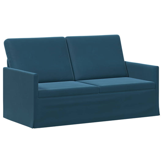 vidaXL 2 Seater Sofa Blue 150 x 81 x 82 cm Velvet