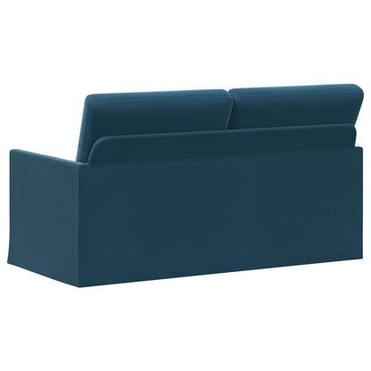 vidaXL 2 Seater Sofa Blue 150 x 81 x 82 cm Velvet