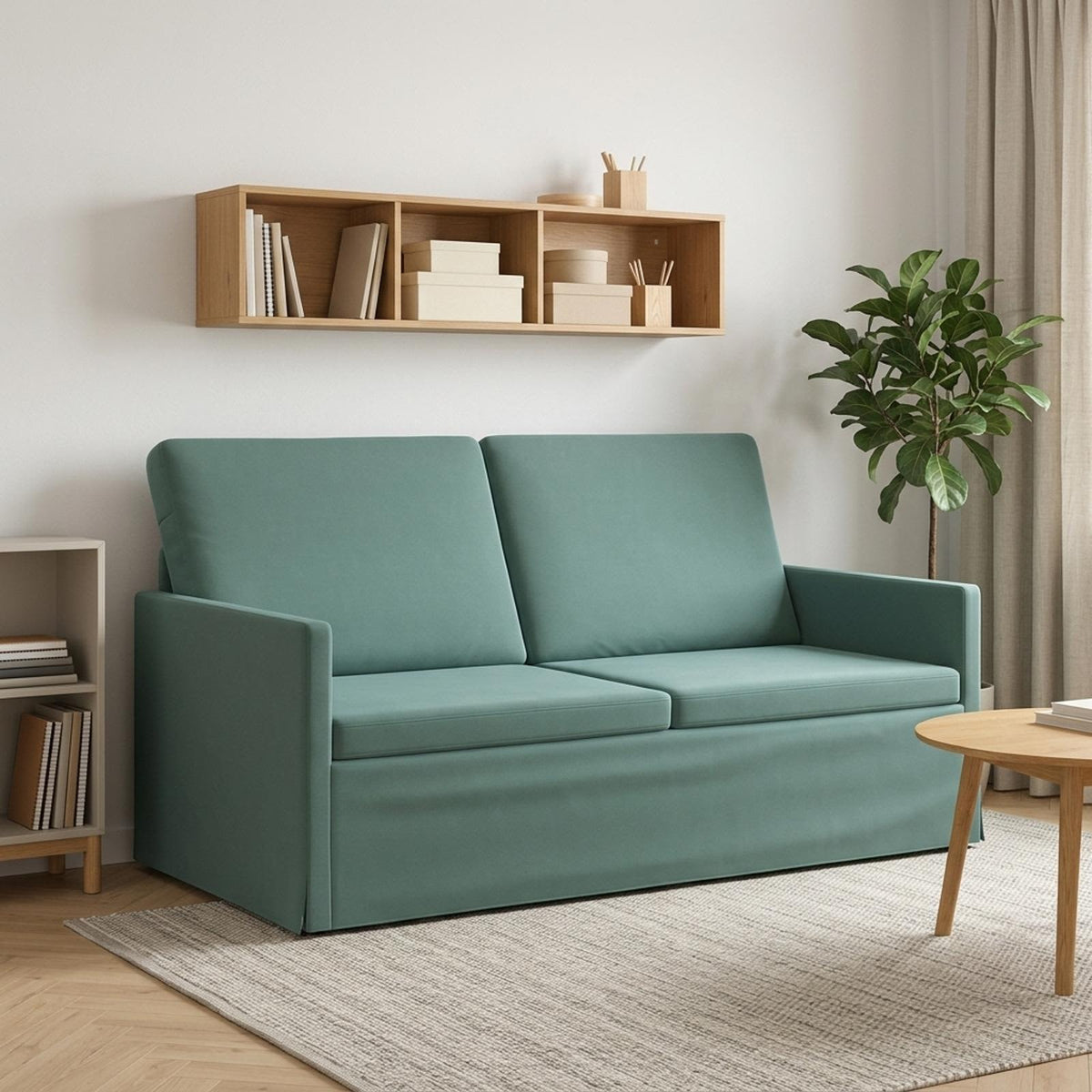 vidaXL 2 Seater Sofa Sea Green 150 x 81 x 82 cm Velvet