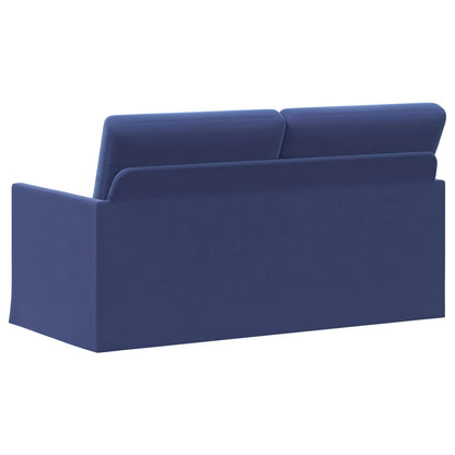 vidaXL 2 Seater Sofa Police Blue 150 x 81 x 82 cm Velvet