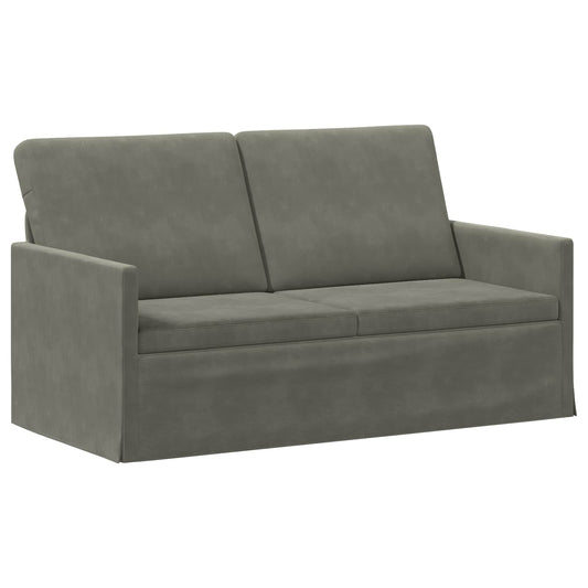 vidaXL 2 Seater Sofa Light Grey 150 x 81 x 82 cm Corduroy Fabric