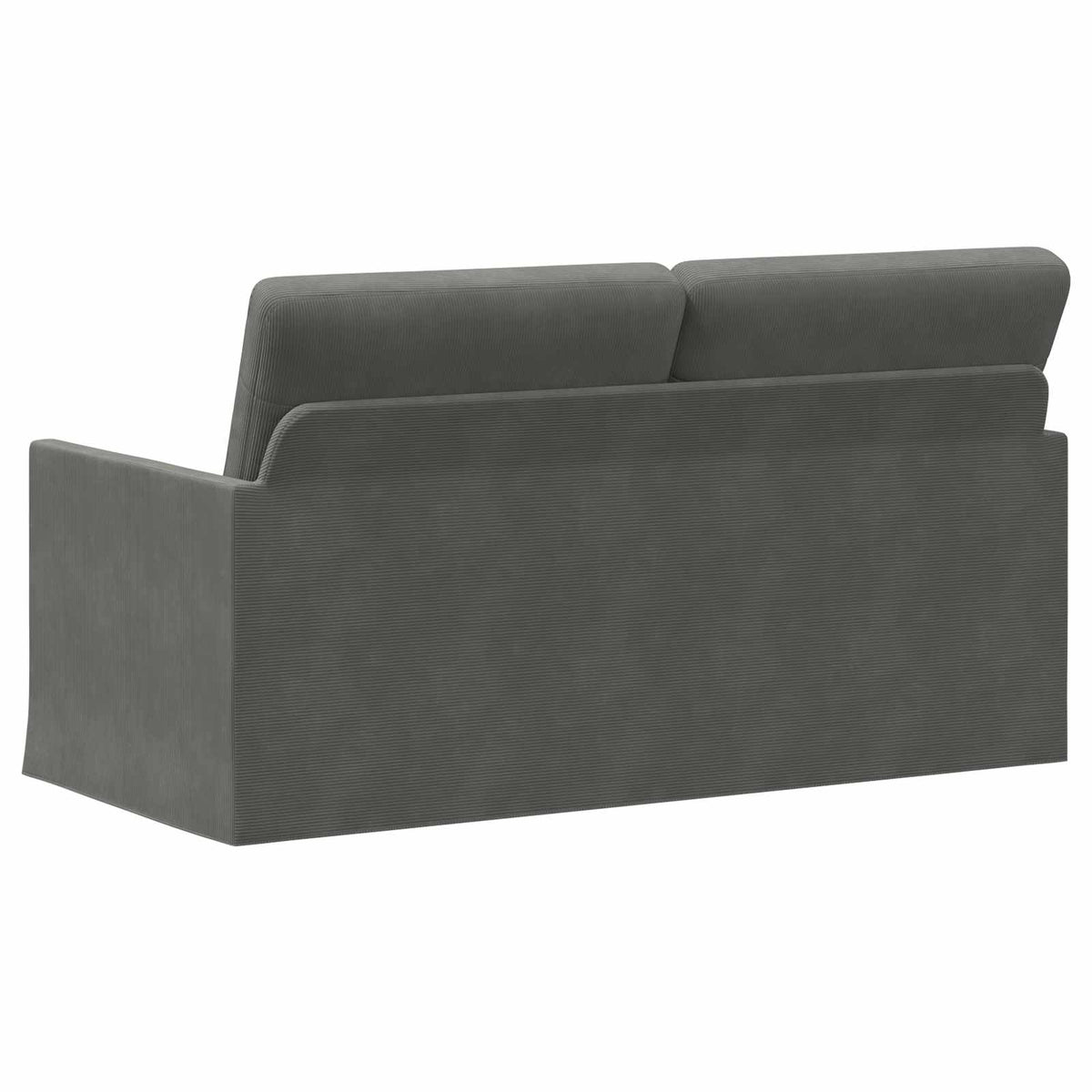 vidaXL 2 Seater Sofa Dark Grey 150 x 81 x 82 cm Corduroy Fabric