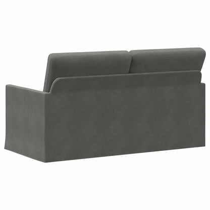vidaXL 2 Seater Sofa Dark Grey 150 x 81 x 82 cm Corduroy Fabric