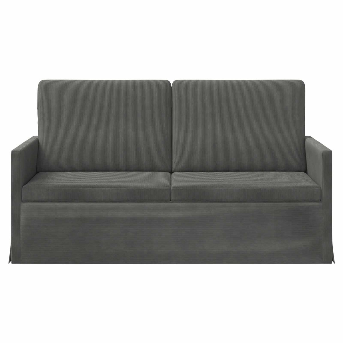 vidaXL 2 Seater Sofa Dark Grey 150 x 81 x 82 cm Corduroy Fabric