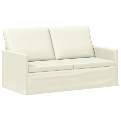 vidaXL 2 Seater Sofa Cream 150 x 81 x 82 cm Corduroy Fabric