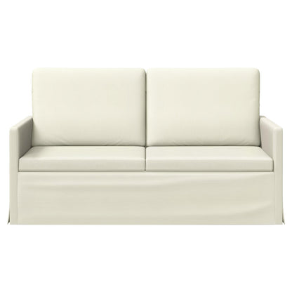 vidaXL 2 Seater Sofa Cream 150 x 81 x 82 cm Corduroy Fabric