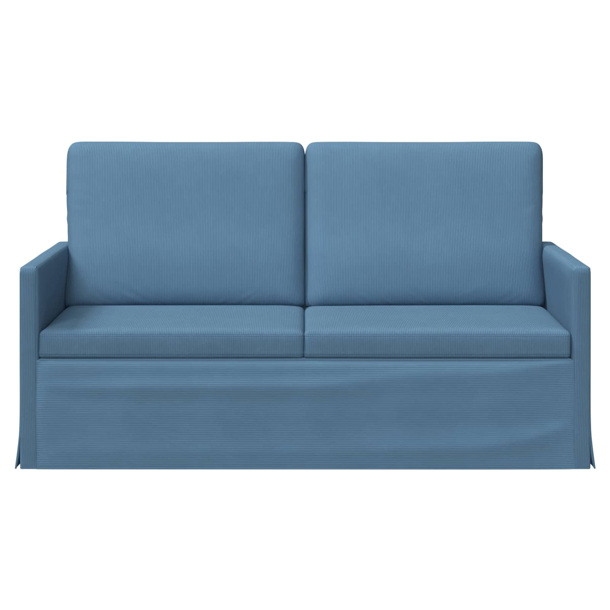 vidaXL 2 Seater Sofa Blue 150 x 81 x 82 cm Corduroy Fabric