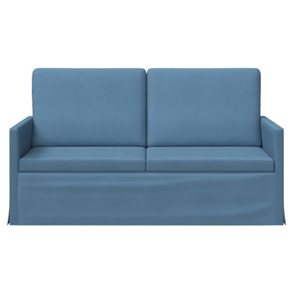 vidaXL 2 Seater Sofa Blue 150 x 81 x 82 cm Corduroy Fabric