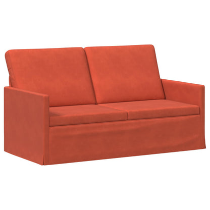 vidaXL 2 Seater Sofa Red Orange 150 x 81 x 82 cm Corduroy Fabric