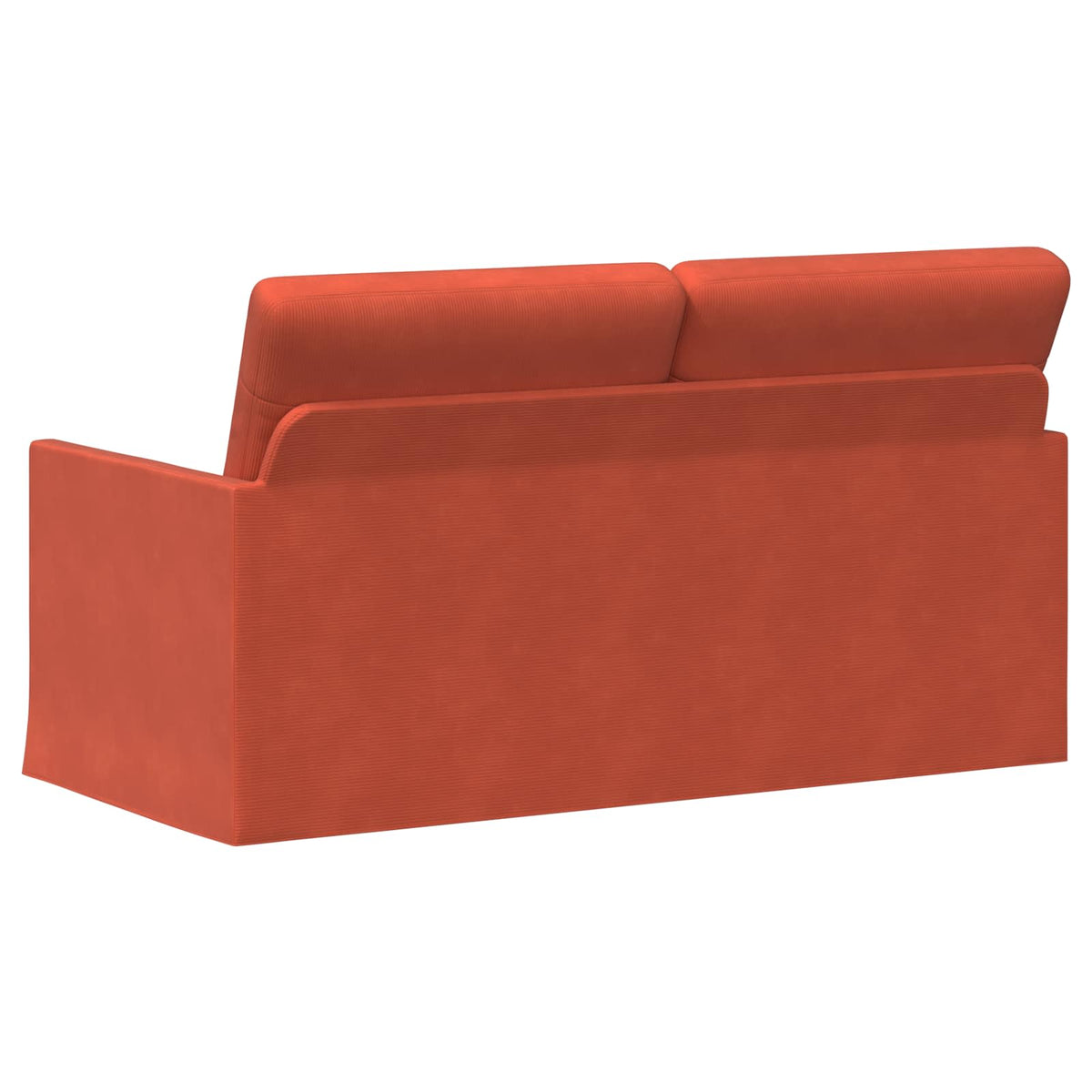 vidaXL 2 Seater Sofa Red Orange 150 x 81 x 82 cm Corduroy Fabric