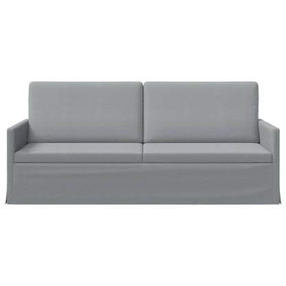 vidaXL 3 Seater Sofa Light Grey 190 x 81 x 82 cm Fabric