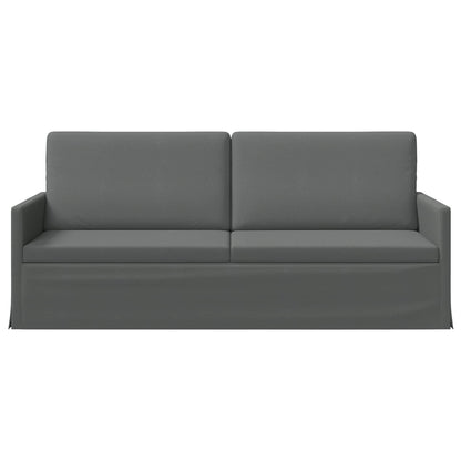 vidaXL 3 Seater Sofa Dark Grey 190 x 81 x 82 cm Fabric