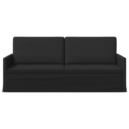 vidaXL 3 Seater Sofa Black 190 x 81 x 82 cm Fabric