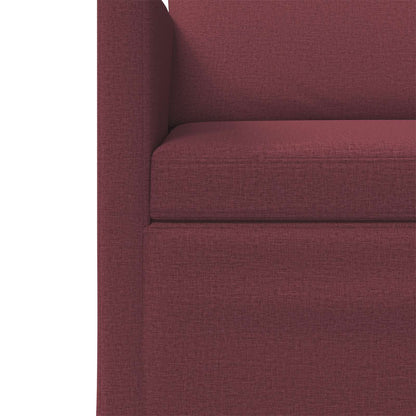 vidaXL 3 Seater Sofa Wine Red 190 x 81 x 82 cm Fabric