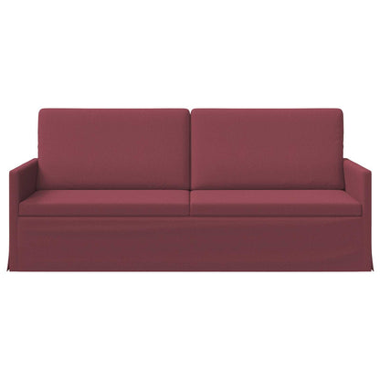vidaXL 3 Seater Sofa Wine Red 190 x 81 x 82 cm Fabric