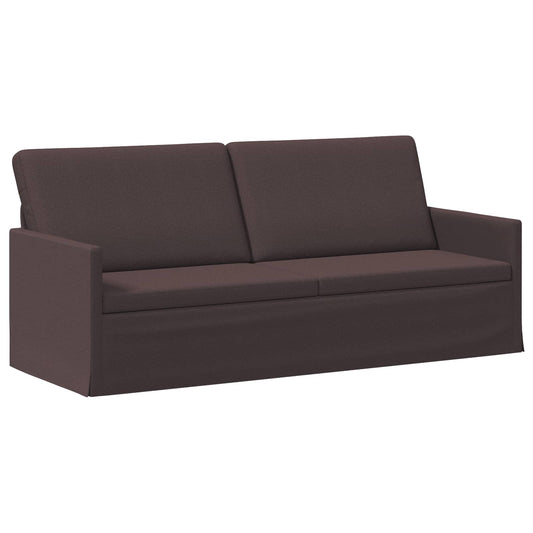 vidaXL 3 Seater Sofa Dark Brown 190 x 81 x 82 cm Fabric