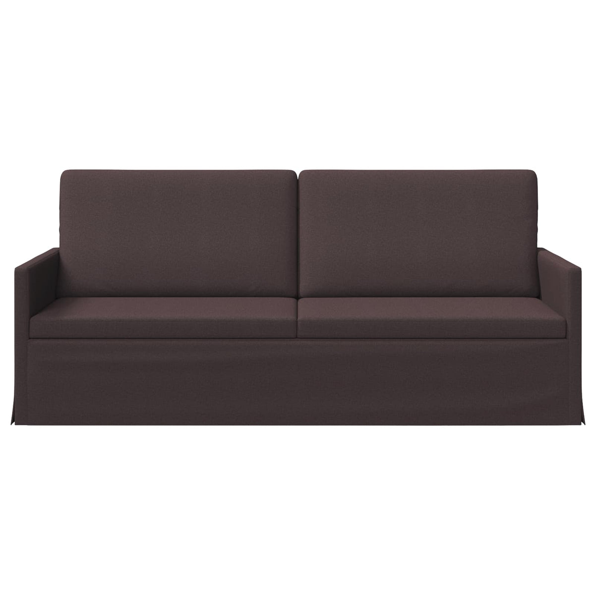 vidaXL 3 Seater Sofa Dark Brown 190 x 81 x 82 cm Fabric