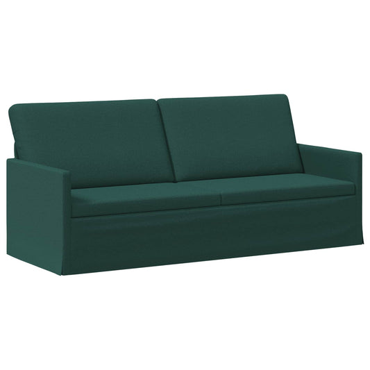 vidaXL 3 Seater Sofa Dark Green 190 x 81 x 82 cm Fabric