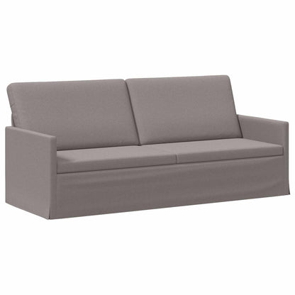 vidaXL 3 Seater Sofa Taupe 190 x 81 x 82 cm Fabric