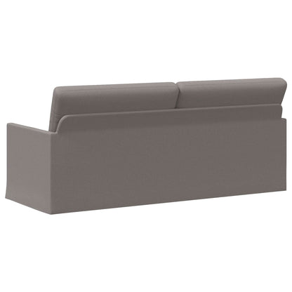 vidaXL 3 Seater Sofa Taupe 190 x 81 x 82 cm Fabric