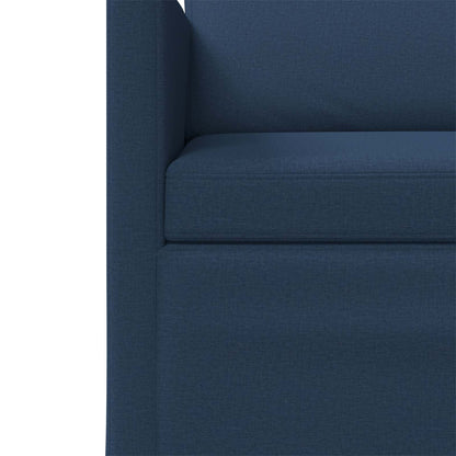 vidaXL 3 Seater Sofa Blue 190 x 81 x 82 cm Fabric