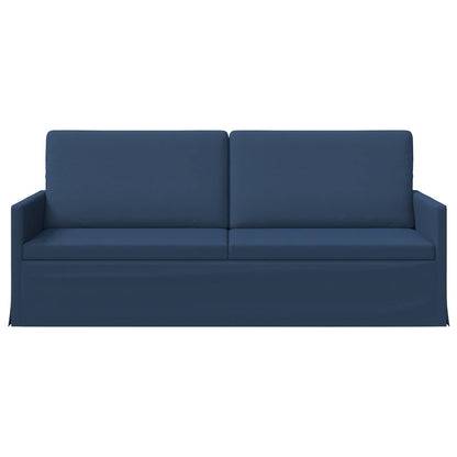 vidaXL 3 Seater Sofa Blue 190 x 81 x 82 cm Fabric