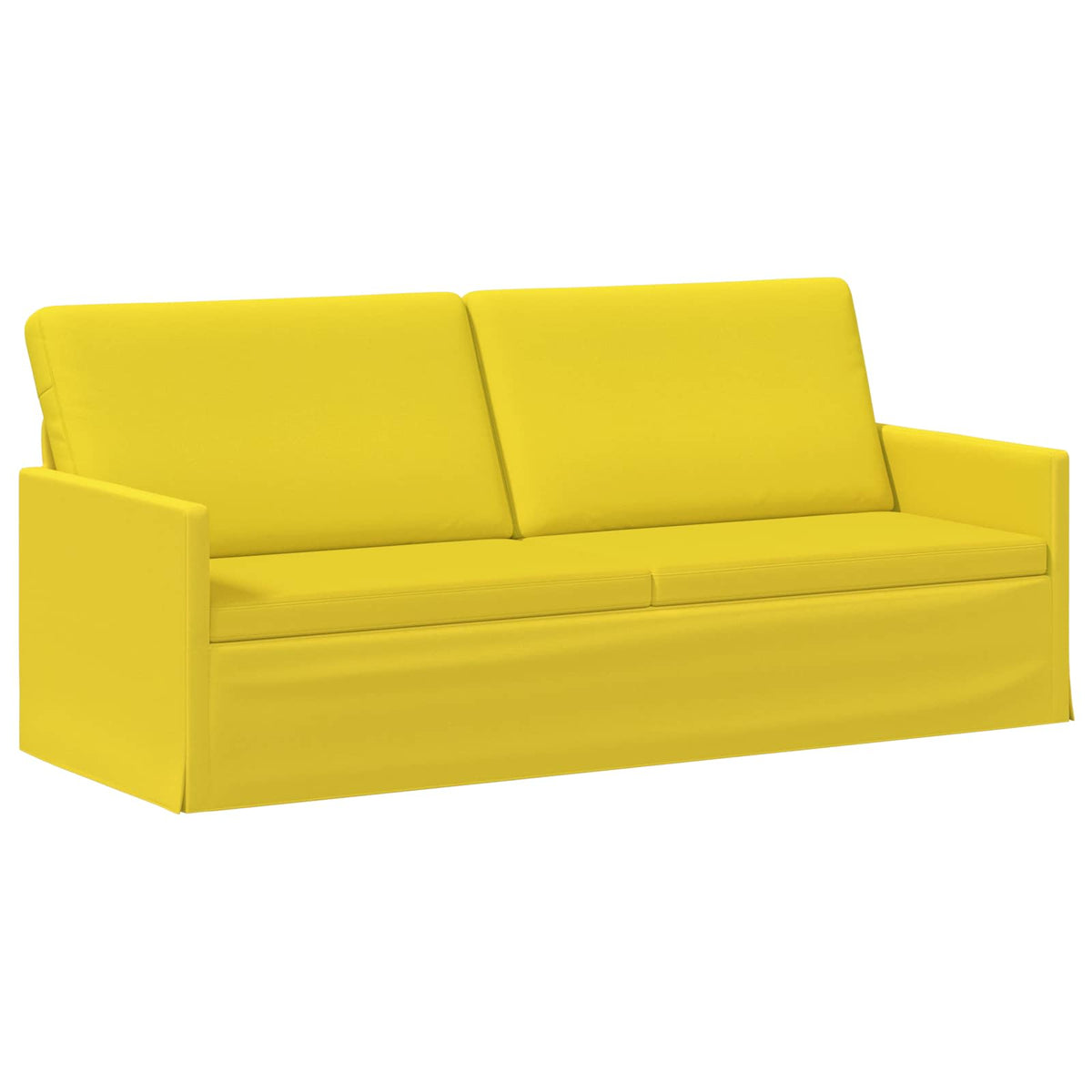vidaXL 3 Seater Sofa Light Yellow 190 x 81 x 82 cm Fabric