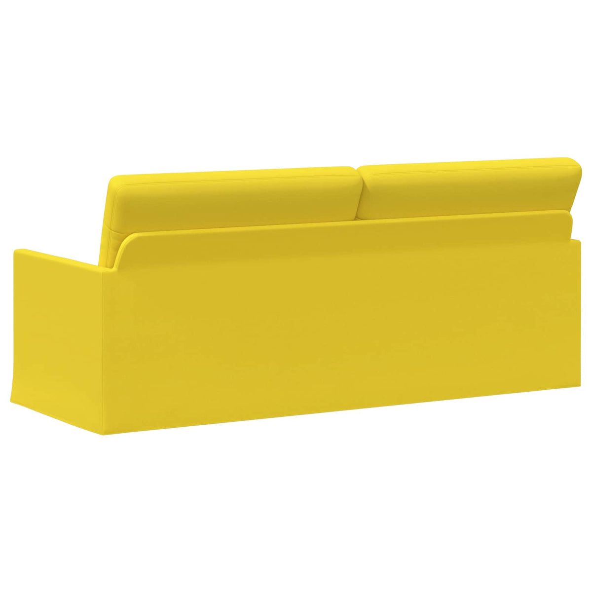 vidaXL 3 Seater Sofa Light Yellow 190 x 81 x 82 cm Fabric
