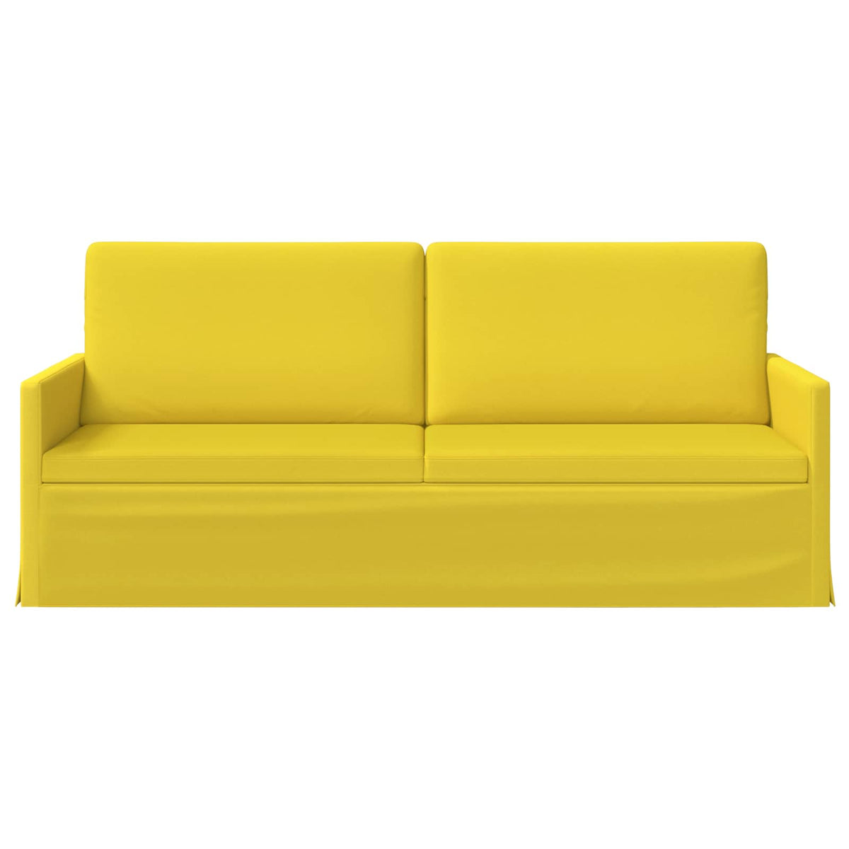 vidaXL 3 Seater Sofa Light Yellow 190 x 81 x 82 cm Fabric