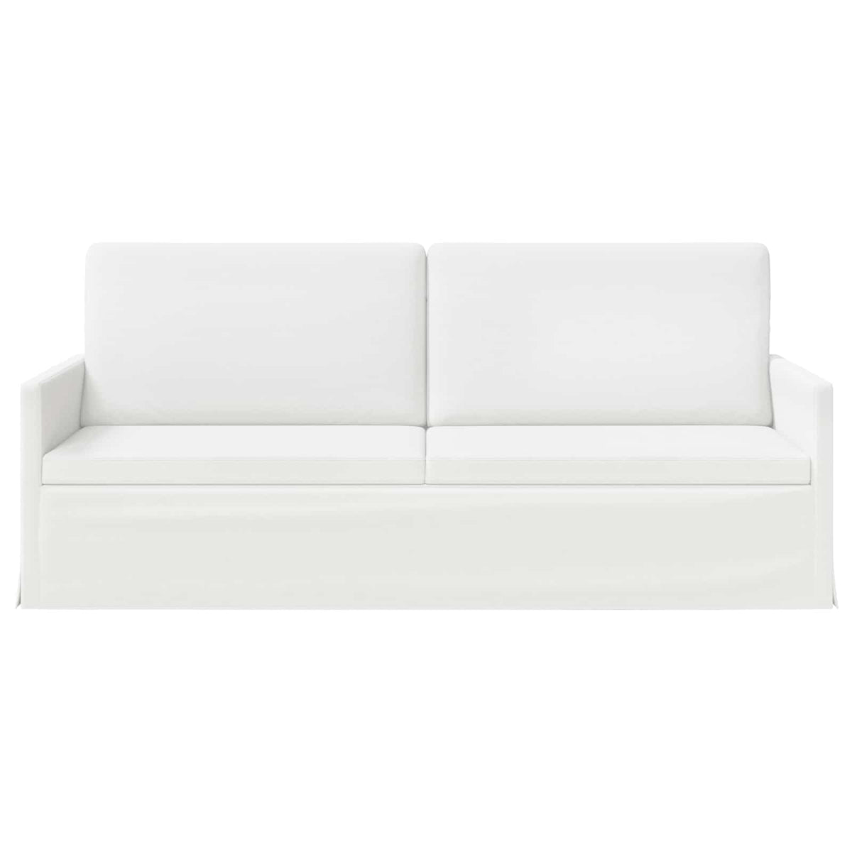 vidaXL 3 Seater Sofa White 190 x 81 x 82 cm Fabric