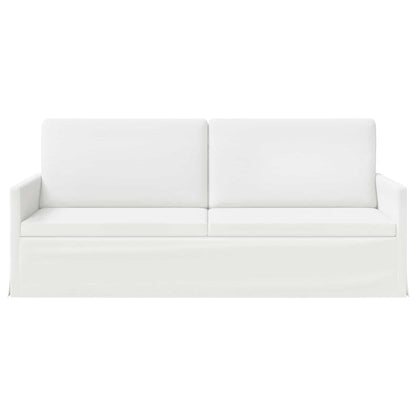 vidaXL 3 Seater Sofa White 190 x 81 x 82 cm Fabric