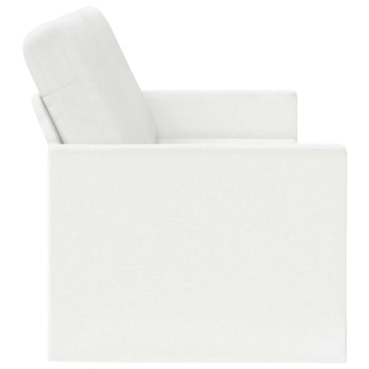 vidaXL 3 Seater Sofa White 190 x 81 x 82 cm Fabric