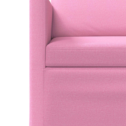 vidaXL 3 Seater Sofa Pink 190 x 81 x 82 cm Fabric
