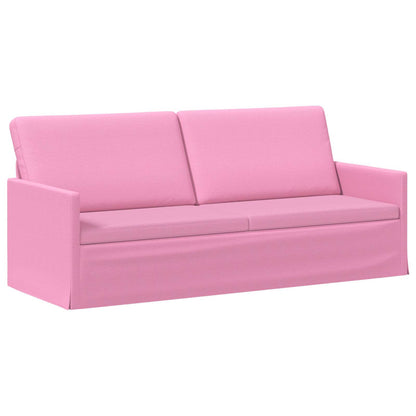 vidaXL 3 Seater Sofa Pink 190 x 81 x 82 cm Fabric