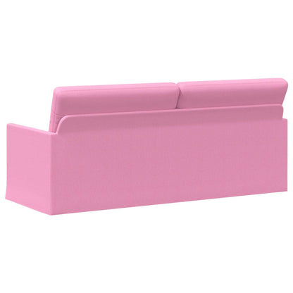 vidaXL 3 Seater Sofa Pink 190 x 81 x 82 cm Fabric