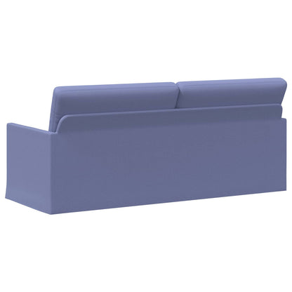 vidaXL 3 Seater Sofa Jeans Blue 190 x 81 x 82 cm Fabric