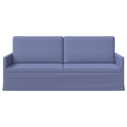 vidaXL 3 Seater Sofa Jeans Blue 190 x 81 x 82 cm Fabric