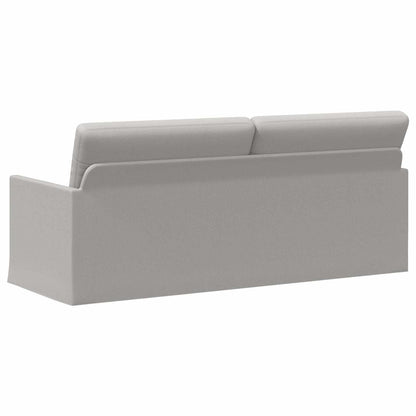 vidaXL 3 Seater Sofa Cloud Grey 190 x 81 x 82 cm Fabric